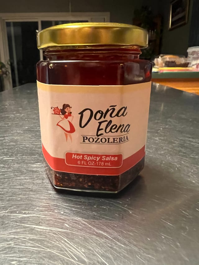 Doña Elena's House Spicy Salsa.