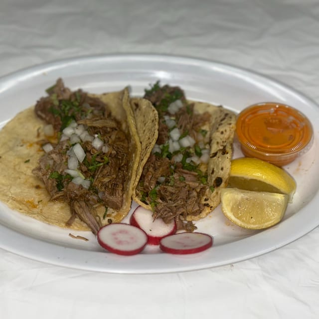 2 Tacos De Birria Con Consome.